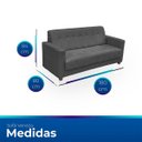Ver imagem 6 de Sofá + 1 Poltrona para Sala de Estar Moderno Confortável Veneza Suede