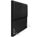 Ver imagem 2 de Cabeceira Cama Box Casal Queen 160 Cm Linho Chumbo