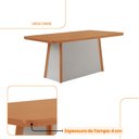 Ver imagem 2 de Mesa de Jantar Diane 180cm Tampo Mdf Canto Copo Moderna Mobília