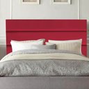 Ver imagem 2 de Cabeceira Argentina Cama Box Casal 195 Cm Suede Vermelho