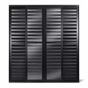 Ver imagem 1 de Porta de Correr Alumínio Preto Veneziana 06 Folhas Maxx - 210x180