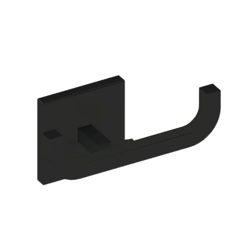 Cabide Reto Duplo Quada Preto Fosco - Crismoe