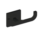 Ver imagem 1 de Cabide Reto Duplo Quada Preto Fosco - Crismoe
