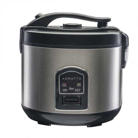 Panela de Arroz e Legumes Elétrica Inox 10 Xícaras Agratto 220V