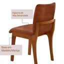 Ver imagem 5 de Conjunto com 2 Cadeiras Bella Madeira Maciça Tecido Imbuia Moderna