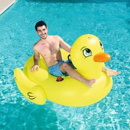 Boia Inflável Pato Amarelo Gigante Bestway - 4 Boia Inflável Pato Amarelo Gigante Bestway - 4