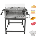 Ver imagem 3 de Forno de Pizza Industrial à Gás com Infravermelho 80x60cm Inox - MR Fogões