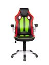 Ver imagem 2 de Cadeira Gamer Pelegrin Pel-3009 Couro Pu Preta, Vermelha e Verde