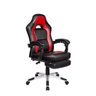Cadeira Gamer Pelegrin Pel-3006 Couro Pu Preto e Vermelho - 1