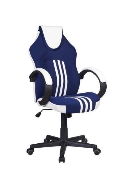 Cadeira Gamer Pelegrin Pel-3005 Azul, Branca e Preta