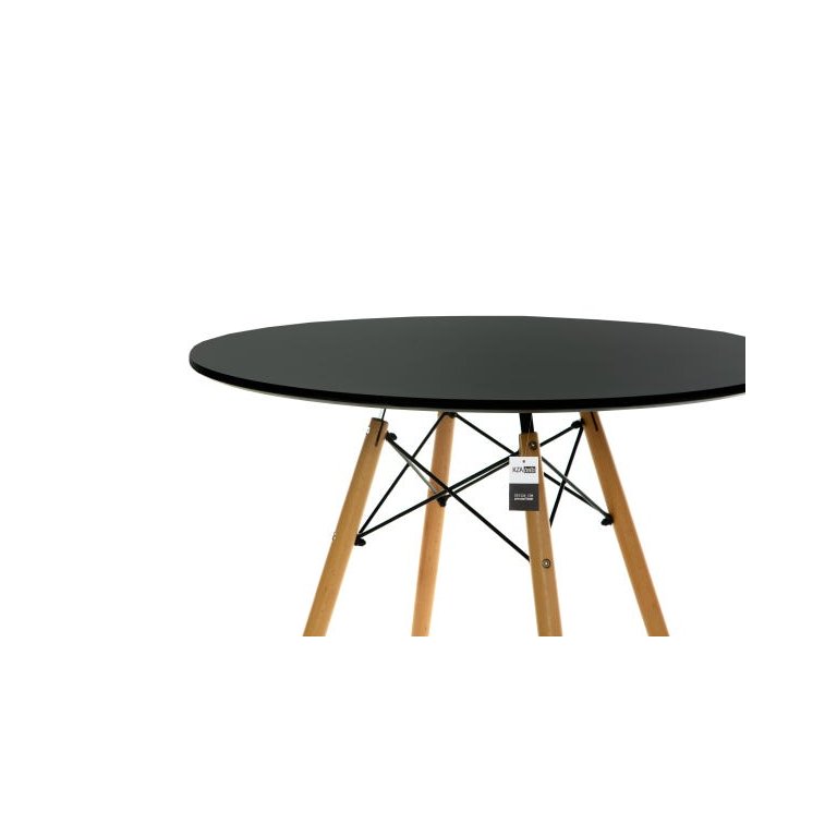 Mesa Eiffel Design Charles Eames 90cm Preta - Kza Bela