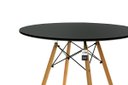 Ver imagem 1 de Mesa Eiffel Design Charles Eames 90cm Preta - Kza Bela