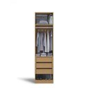 Ver imagem 2 de Guarda-Roupa Modulado 1 Porta 3 Gavetas A-2300 L-600 Kappesberg