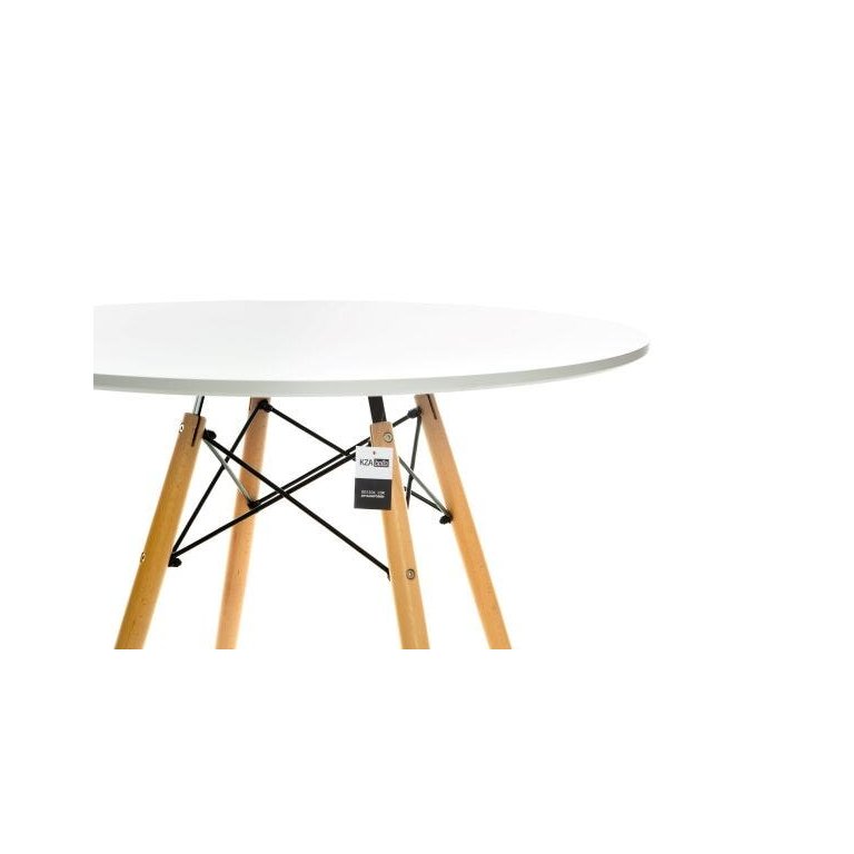 Mesa Eiffel Design Charles Eames 90cm Branca - Kza Bela