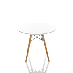 Mesa Eiffel Design Charles Eames 90cm Branca - Kza Bela - 2