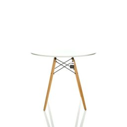 Mesa Eiffel Design Charles Eames 90cm Branca - Kza Bela - 3