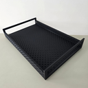 Ver imagem 2 de Bandeja Mdf - Alças Metálicas - Revestida Pu Comtestura 23198 - 36cm
