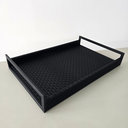 Ver mais imagens de Bandeja Mdf - Alças Metálicas - Revestida Pu Comtestura 23198 - 36cm