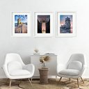 Ver imagem 2 de Kit 3 Quadros Grandes Lisboa - 60x48cm:moldura Branca
