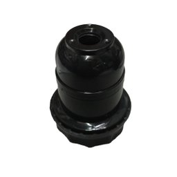 Kit 5 Soquete E-27 Abajur Plastico Preto - 2