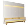 Painel e Rack Ripado com LED Nobre 230 Branco - Gelius - 2