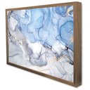 Ver imagem 4 de Quadro Decorativo Abstrato Mármore Azul Maya em Moldura Caixa Tacolado Moldura Trad 1cm Preta com Vi