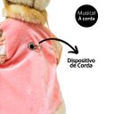 Ver imagem 5 de Jogo Bonecos Coral Natalino Decorativo Musical À Corda Rosa e Creme Luxo 42cm - Noel Decor