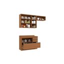 Ver imagem 2 de Kit de Cozinha Completa 4 Peças Maxxi (2aéreos+1balcão+1complemento) C4p165 Canela - Kappesberg