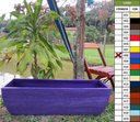 Ver imagem 5 de Kit 3 Vaso Planta 100x30 Jardineira Floreira Polietileno BGPLASTICOS LILAS VIOLETA 008