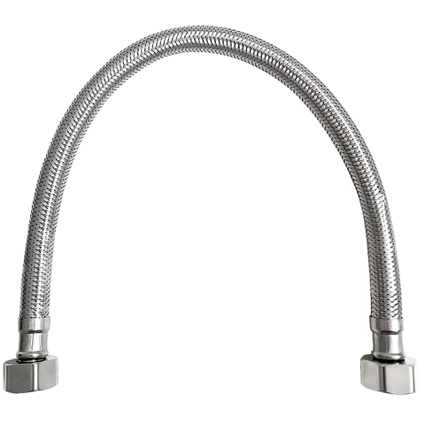 Engate Flexivel Mangueira Aço Inox Trançado 30 Cm Bitola 1/2