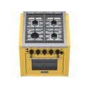 Ver imagem 3 de Fogao de Embutir 4 Bocas Venax Temis Amarelo Gas Glp 220v