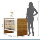 Ver imagem 4 de Berço com Colchão e Suporte Mosquiteiro Life Tigus Baby