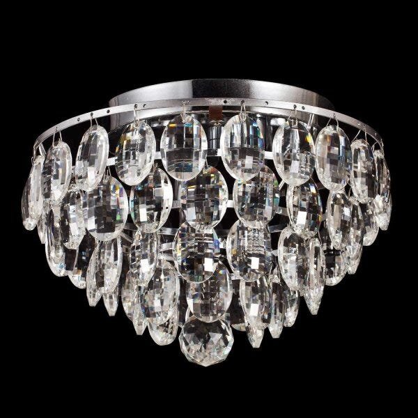 Plafon Sobrepor de Cristal Kri 24cmx27cmxx Bella Iluminação - 1