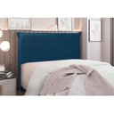 Ver imagem 2 de Cabeceira Cama Box Solteiro 90 Cm Garden Veludo S04 - D'Rossi Azul Marinho