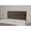 Ver imagem 1 de Painel de Cama Box Estofada Cabeceira Viena Plus Queen 160 Veludo Cacau - Simbal