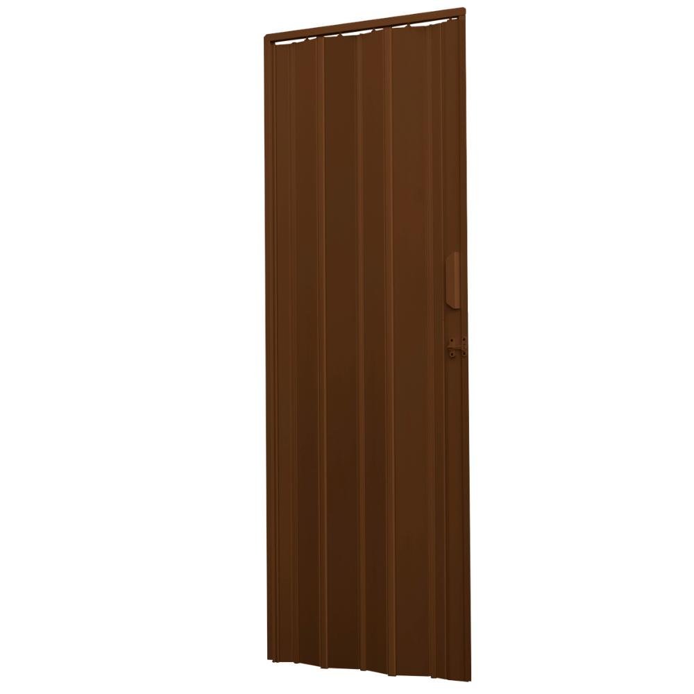 Porta Sanfonada de PVC 125x210cm AZN - Marrom - 3