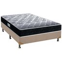 Ver imagem 1 de Cama Box Casal: Colchão Espuma D33 Probel /EP Advanced Tech1500 + Base CRC Suede Clean(138x188)