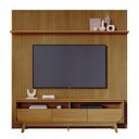 Ver imagem 2 de Estante Home Theater com Bancada Suspensa Luna com Cristaleira Marina Cumaru - Madetec