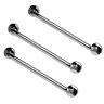 Barra de Apoio 60cm Inox Kit 3 Unidades Acessibilidade Cadeirante Idoso Deficiente Banheiro Box Supo - 1