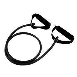 Extensor Elastico Exercicios Musculaçao Ginastica Fitness Preto - 4
