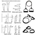 Ver imagem 3 de Extensor Elastico Exercicios Musculaçao Ginastica Fitness Preto
