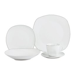 Jogo de Jantar 20 Peças Pratos Porcelana Xicara Pires Cozinha Jantar - 3 Jogo de Jantar 20 Peças Pratos Porcelana Xicara Pires Cozinha Jantar - 3