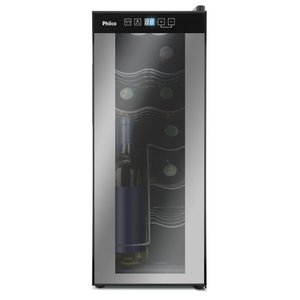 Adega Philco Preto 12 Garrafas Display Digital Bivolt Pad12e
