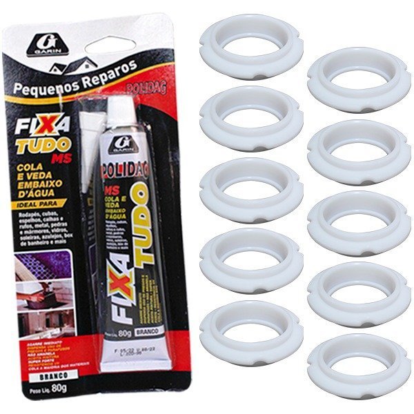 KIT10 SALVA TANQUE LAVADORA BRASTEMP/CONSUL E COLA FIXA TUDO - 1