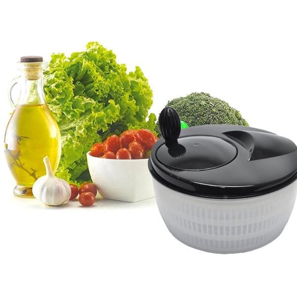 Secadora de Salada Centrifuga Seca Massas Cozinha Preto (Cinta-1) - 3
