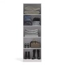 Ver imagem 2 de Guarda-Roupa Modulado 2 Portas 4 Prateleiras 255cmx80cm Kappesberg