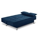 Ver imagem 4 de Sofá Cama 3 Lugares 1,80m Daise Suede Azul Madelina Decor