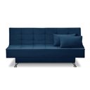 Ver imagem 2 de Sofá Cama 3 Lugares 1,80m Daise Suede Azul Madelina Decor