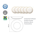 Ver imagem 3 de Conjunto 6 Pratos Fundo Rústico 22cm Tramontina