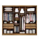 Ver imagem 4 de Guarda-Roupa Rizon 4 Gavetas sem Espelho Cumaru Novo Horizonte